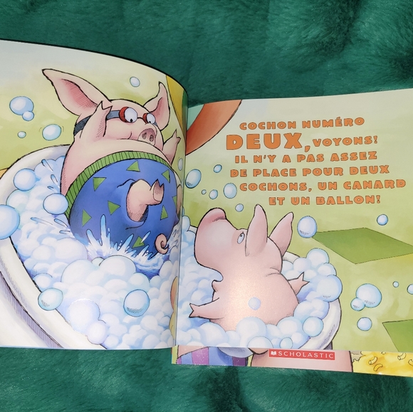 🐷 French Kids Books Lot Dix Cochons, Dix Cochons Affamés Piggy Theme Storybooks - Picture 4 of 4